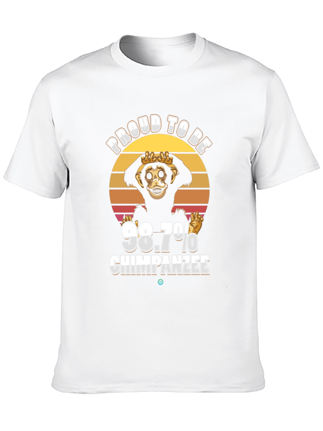 Proud 98.7% Chimpanzee T-Shirt Funny Ape Tee