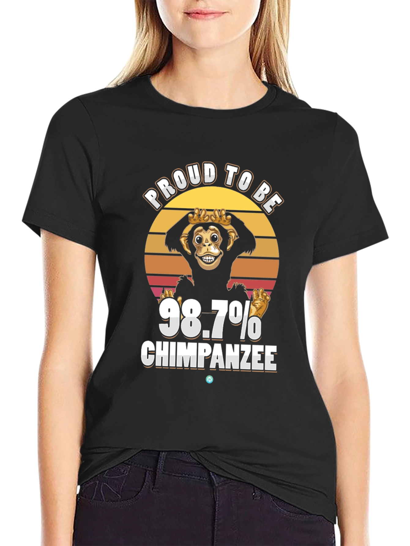 Proud 98.7% Chimpanzee T-Shirt Funny Ape Tee