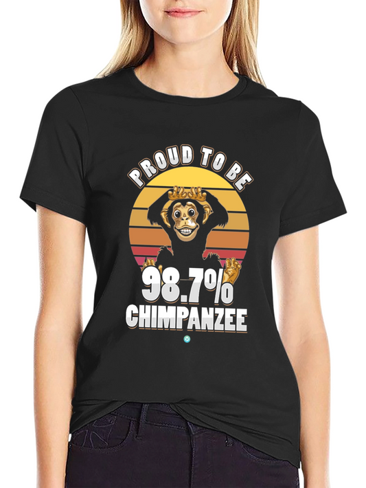 Proud 98.7% Chimpanzee T-Shirt Funny Ape Tee