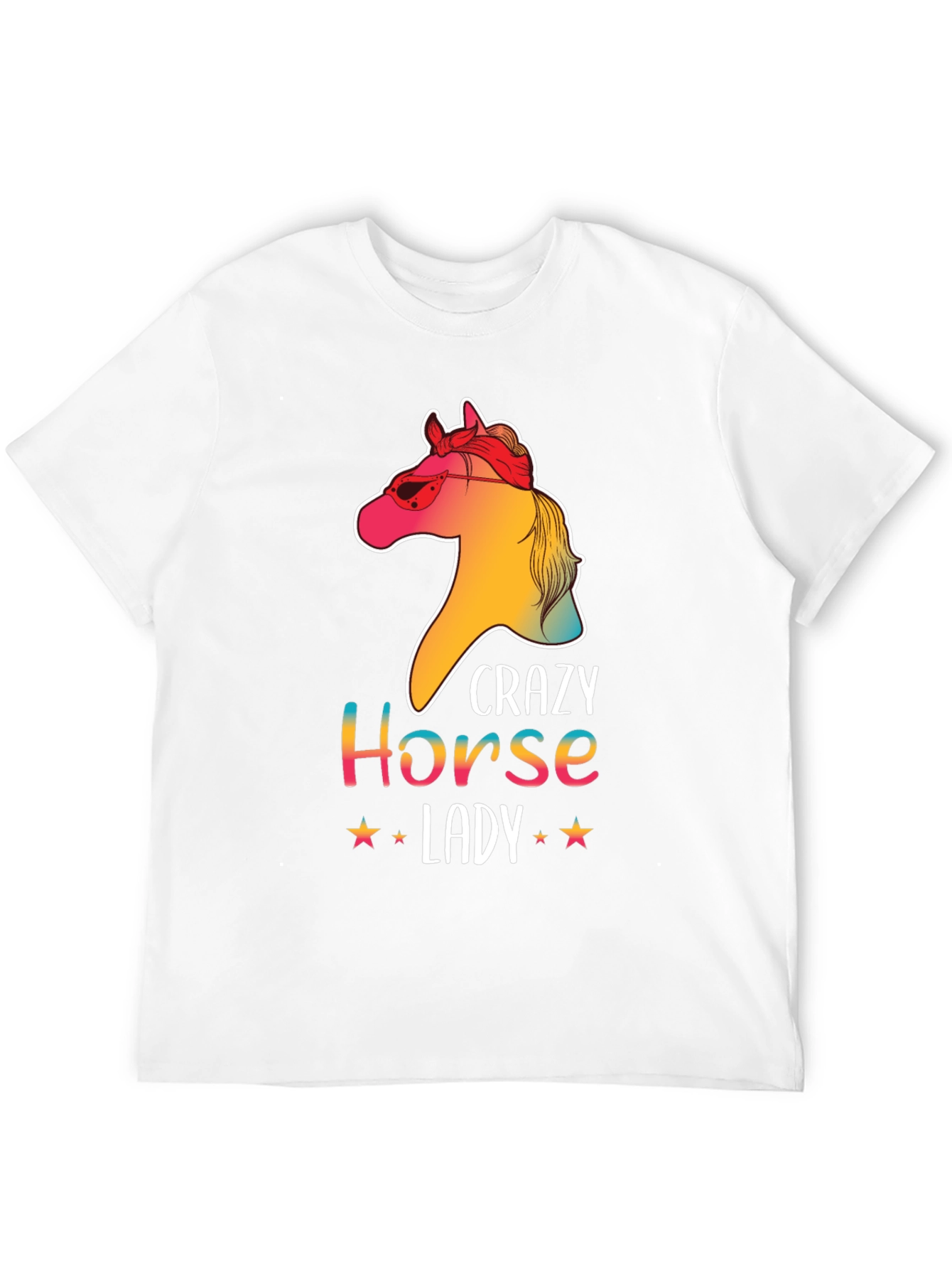Crazy Horse Lady Graphic T-Shirt - Unisex Tee