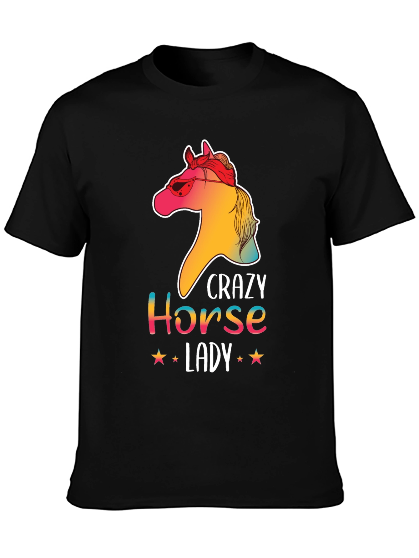 Crazy Horse Lady Graphic T-Shirt - Unisex Tee