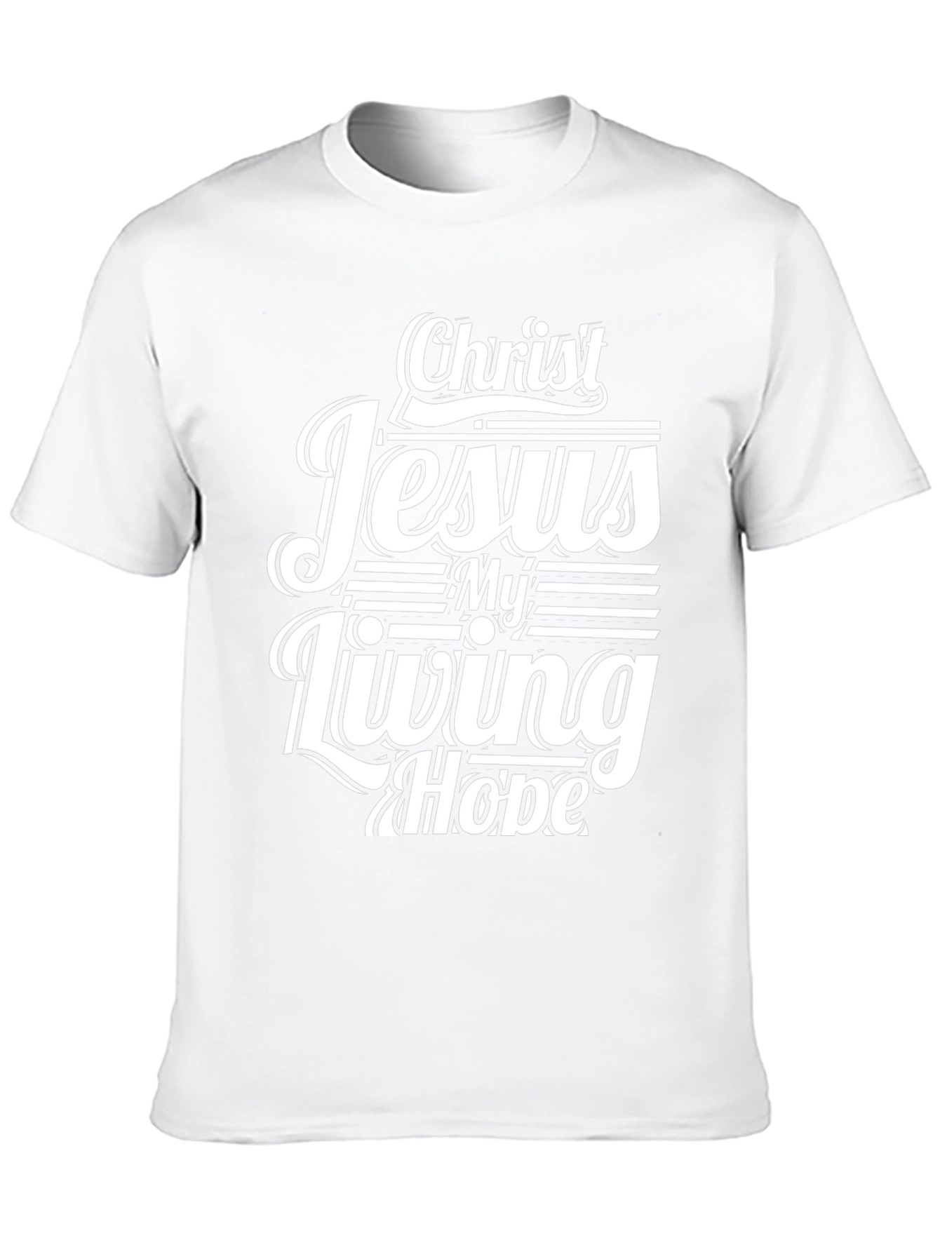 Christ Jesus My Living Hope Black T-Shirt