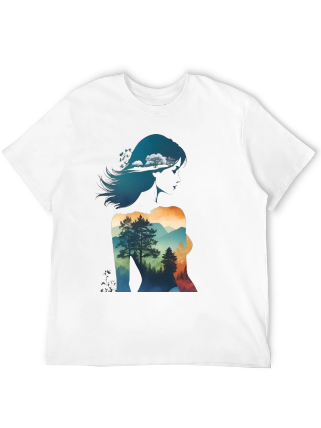 Nature Silhouette Graphic T-Shirt