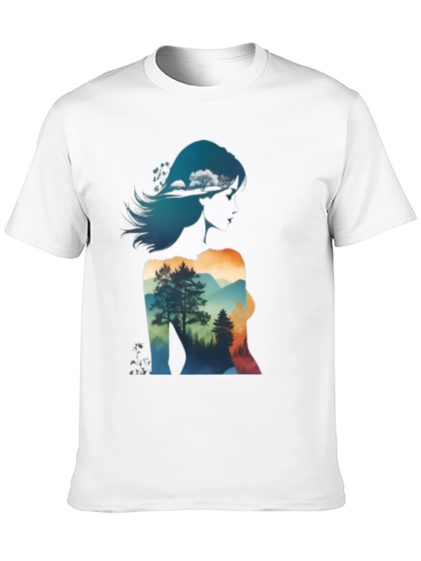 Nature Silhouette Graphic T-Shirt