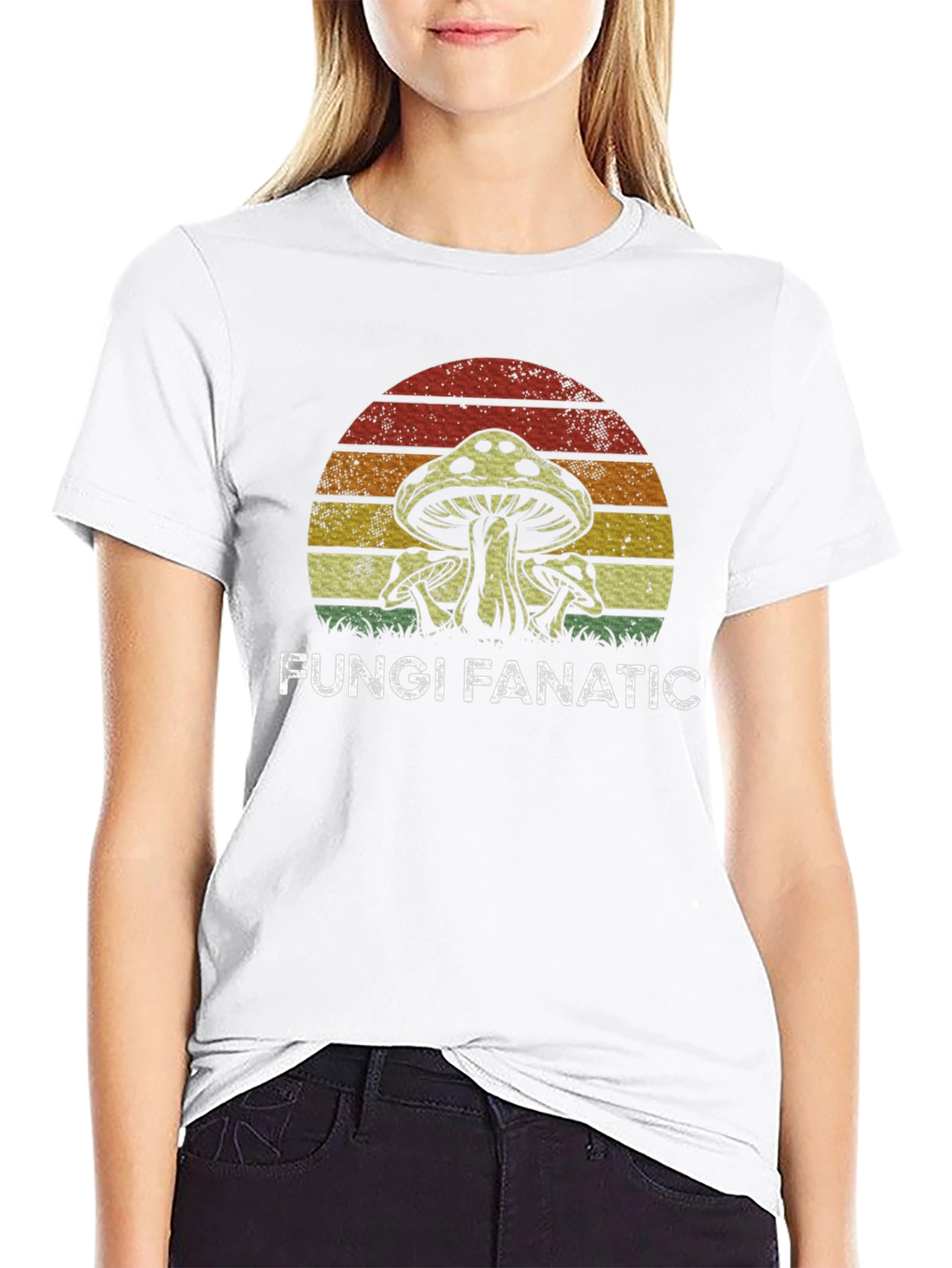 Fungi Fanatic Retro Graphic Tee - Mushroom Lover Shirt