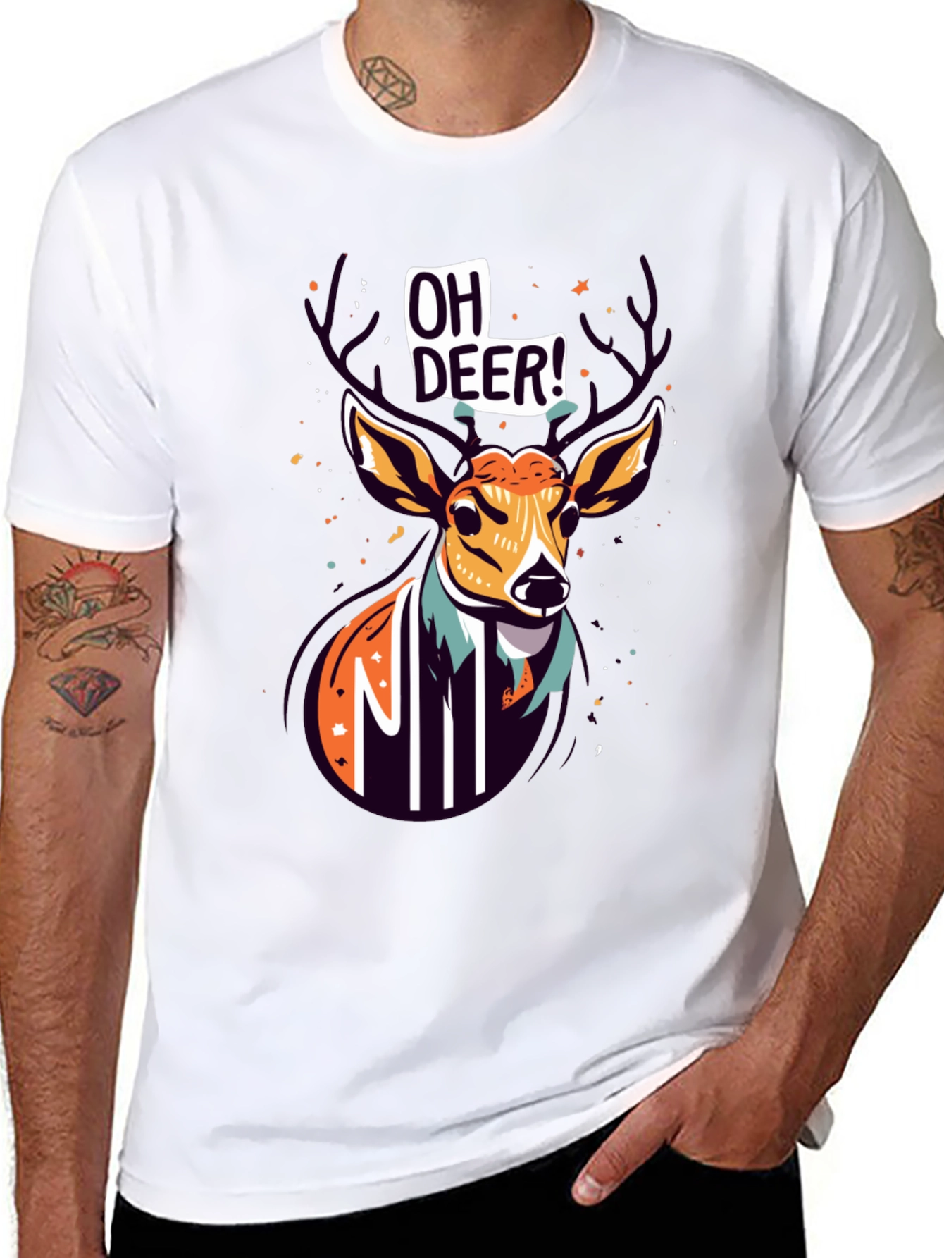 Oh Deer! Graphic Print Tee - Unisex