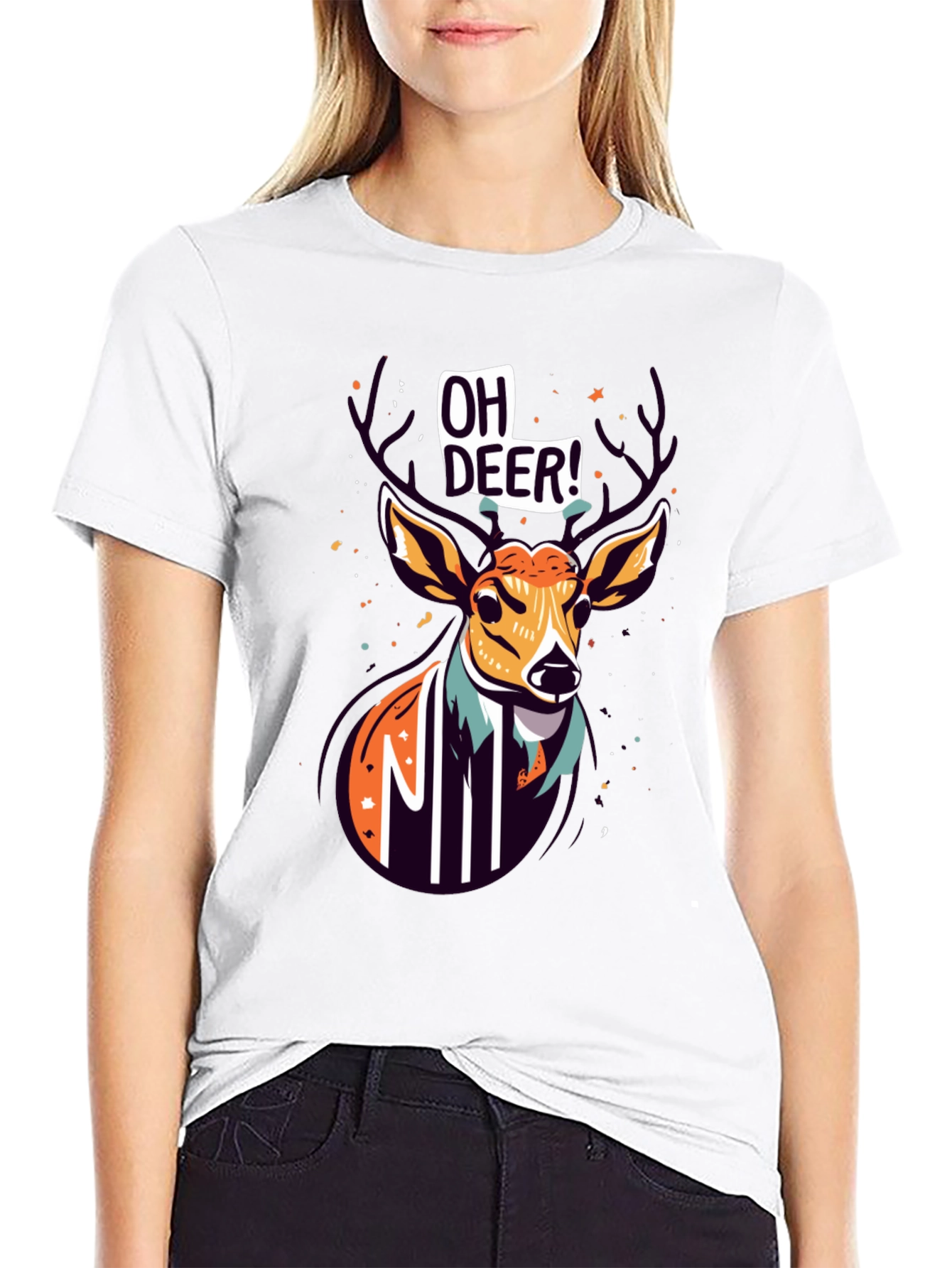 Oh Deer! Graphic Print Tee - Unisex