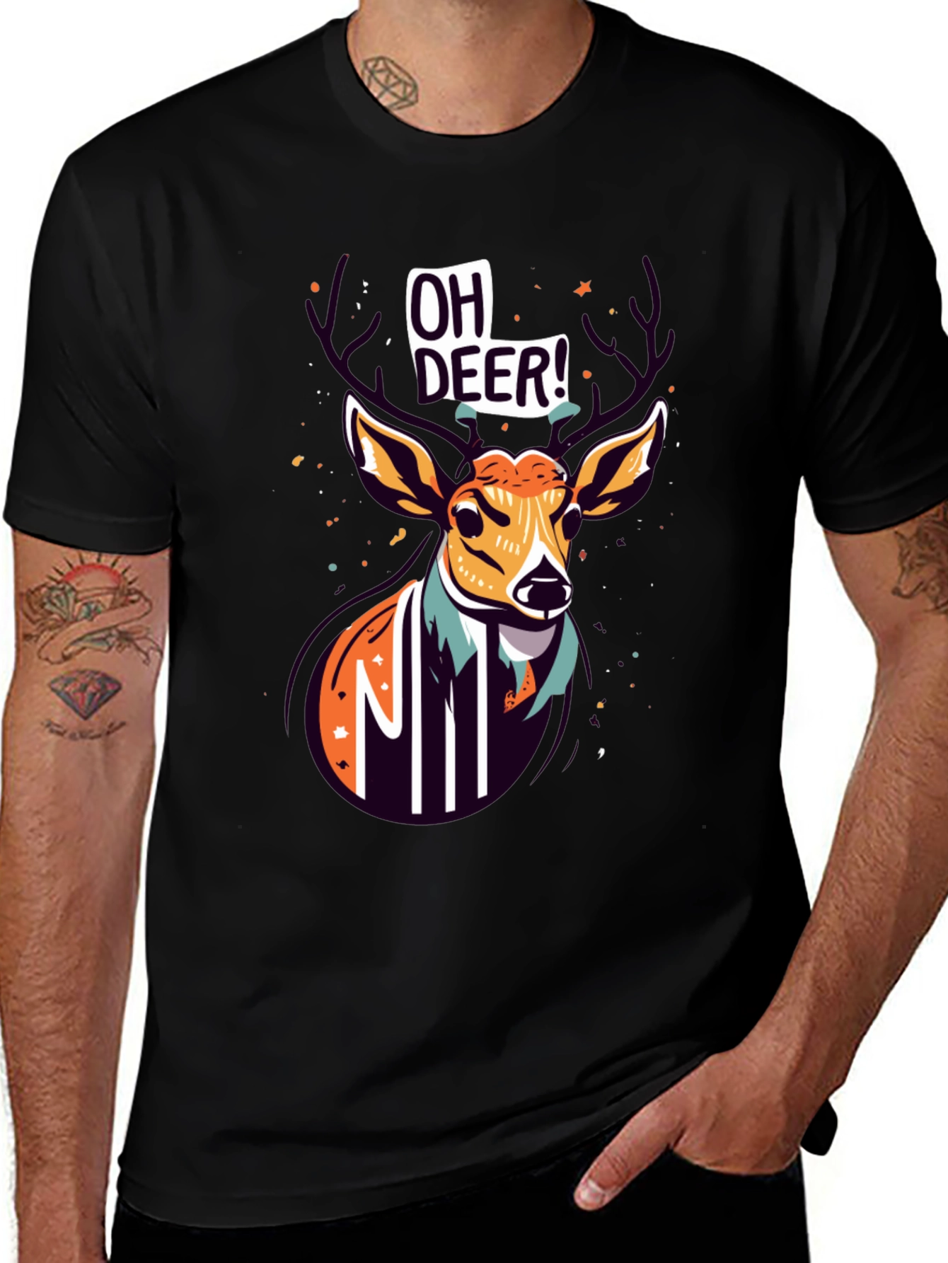 Oh Deer! Graphic Print Tee - Unisex