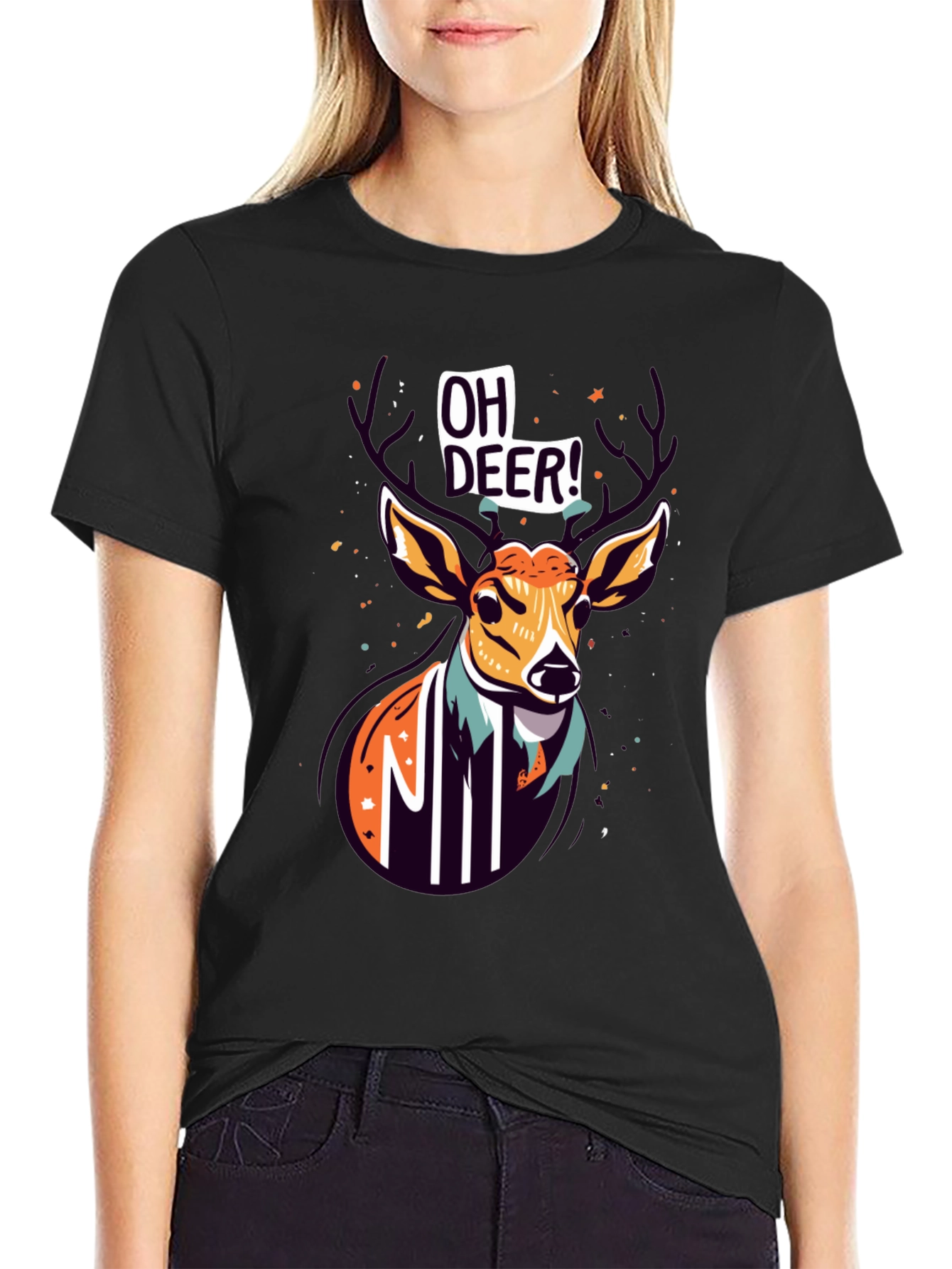 Oh Deer! Graphic Print Tee - Unisex