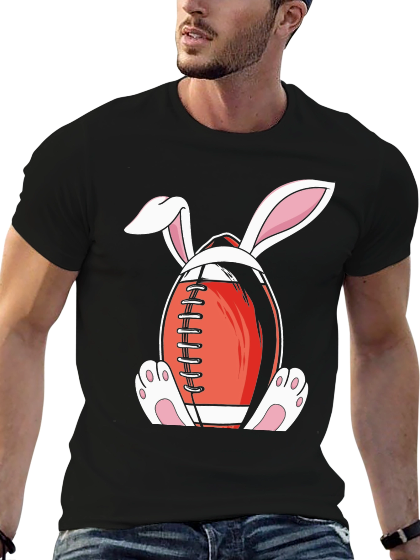 Easter Bunny Football T-Shirt