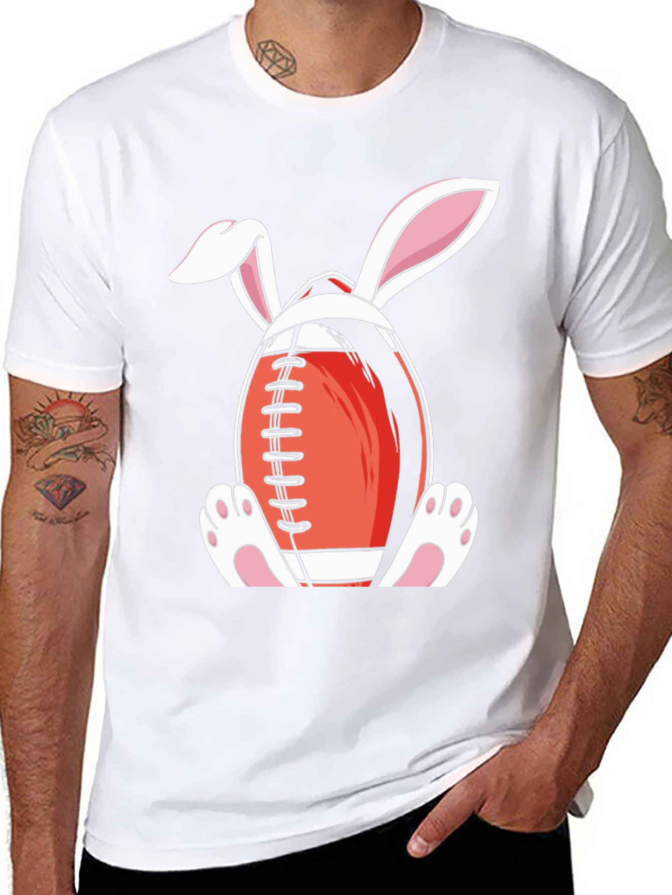 Easter Bunny Football T-Shirt