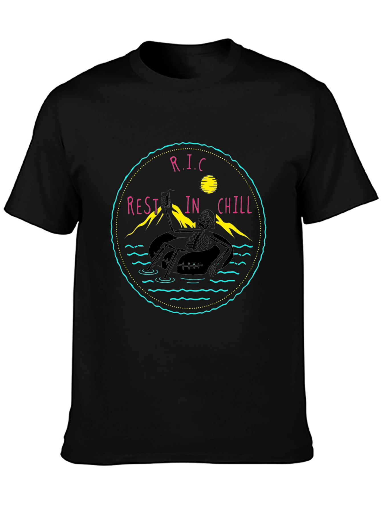 Rest In Chill Black Graphic Tee