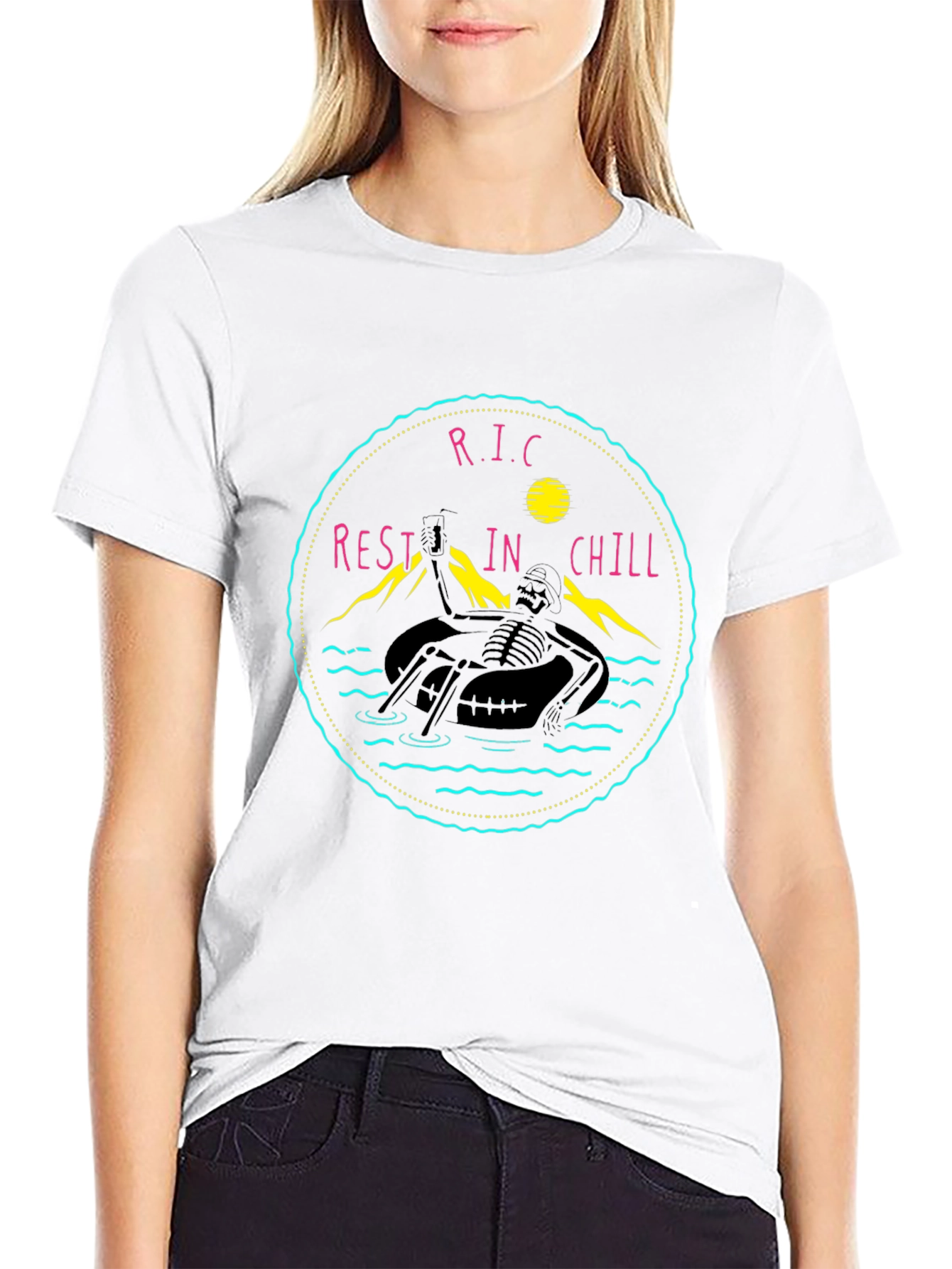 Rest In Chill Black Graphic Tee