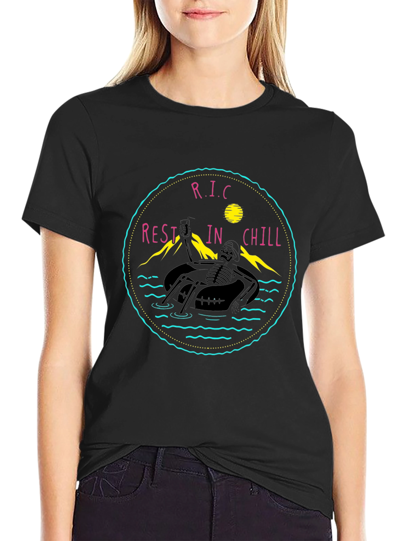 Rest In Chill Black Graphic Tee