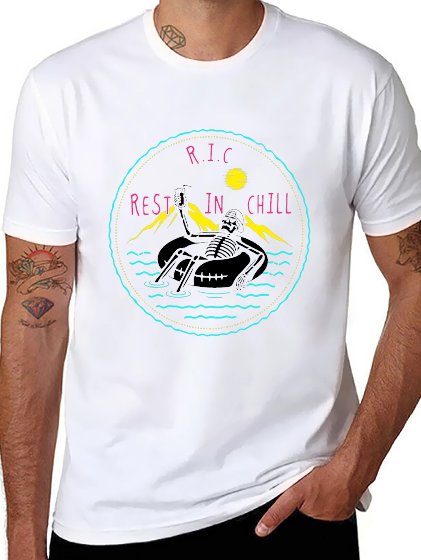 Rest In Chill Black Graphic Tee