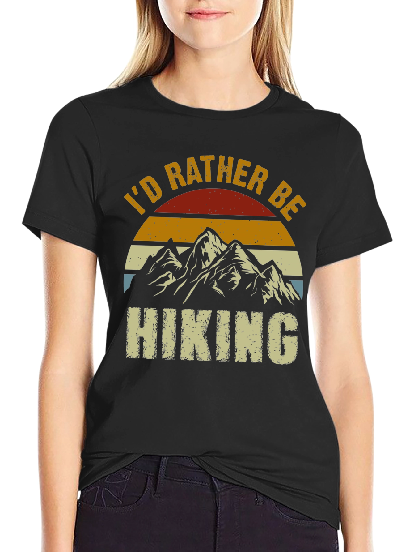 Id Rather Be Hiking Graphic T-Shirt