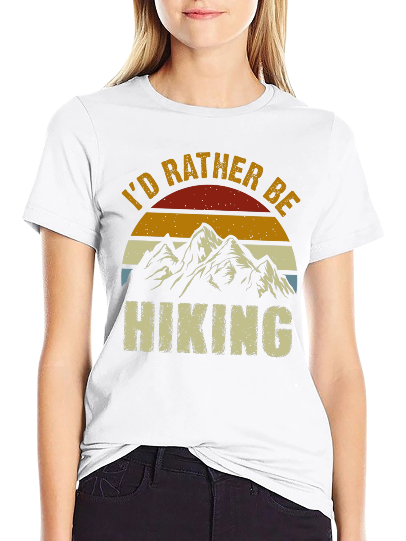 Id Rather Be Hiking Graphic T-Shirt