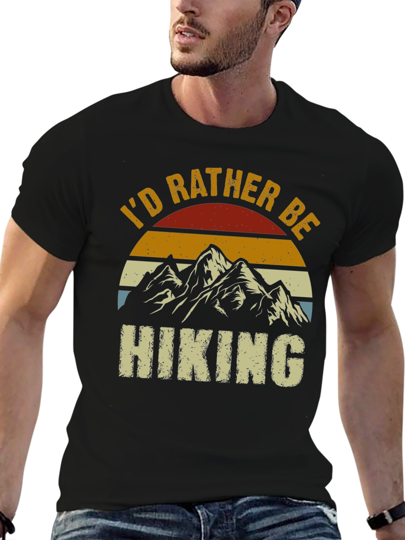 Id Rather Be Hiking Graphic T-Shirt