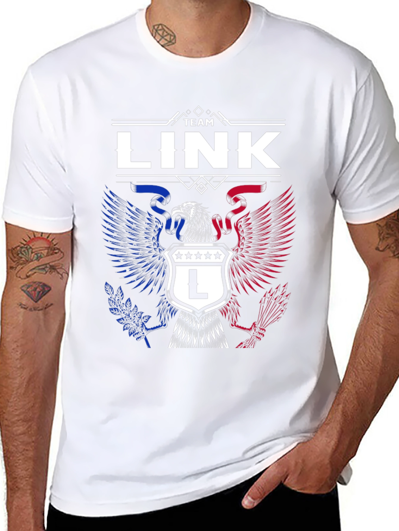 Team Link Patriotic Eagle Graphic Tee