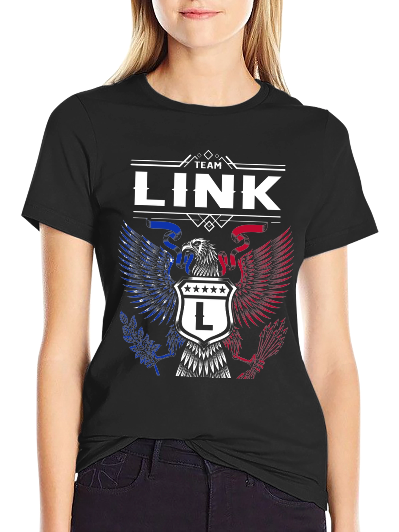 Team Link Patriotic Eagle Graphic Tee