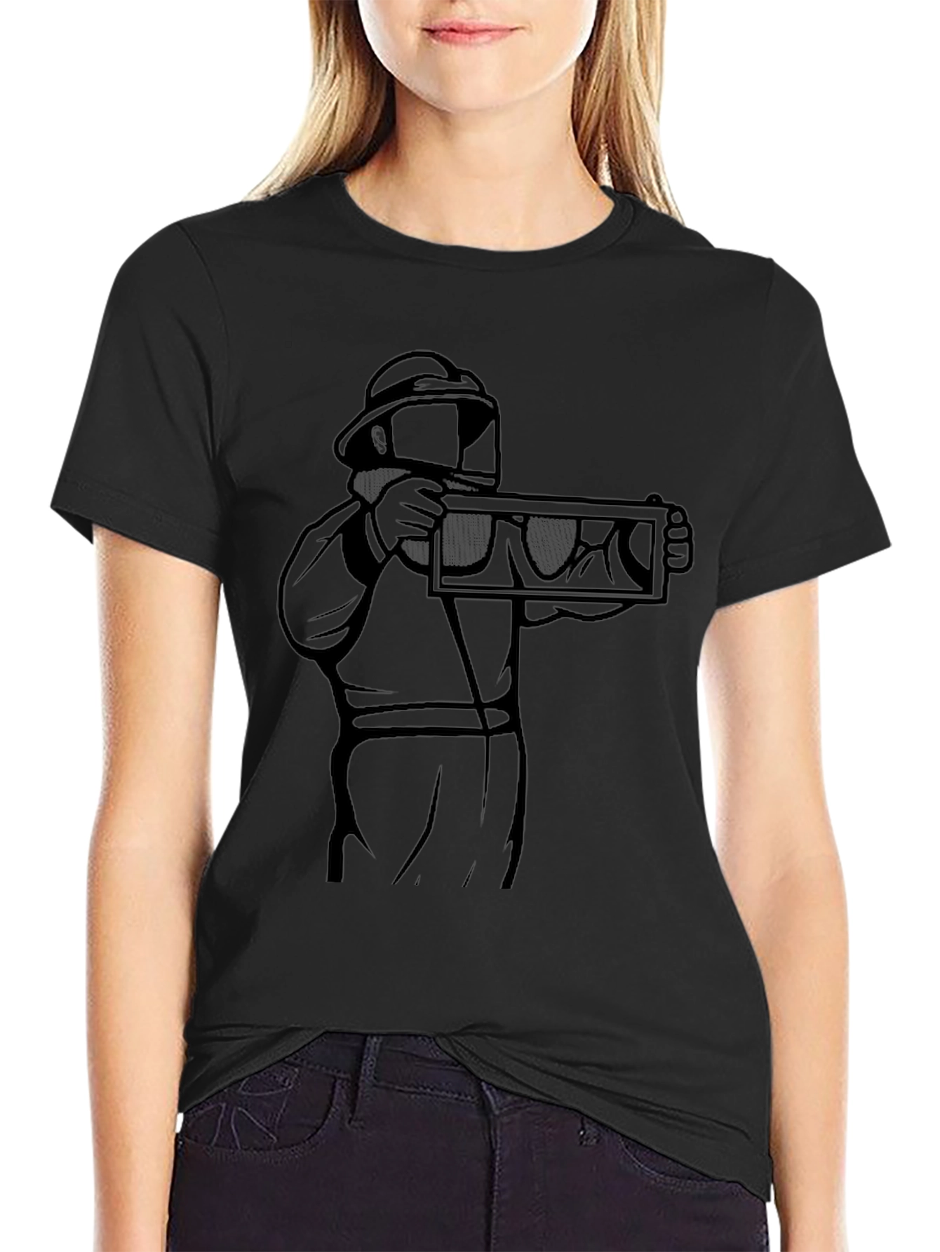 Beekeeper Graphic Tee - Honey Harvesting T-Shirt