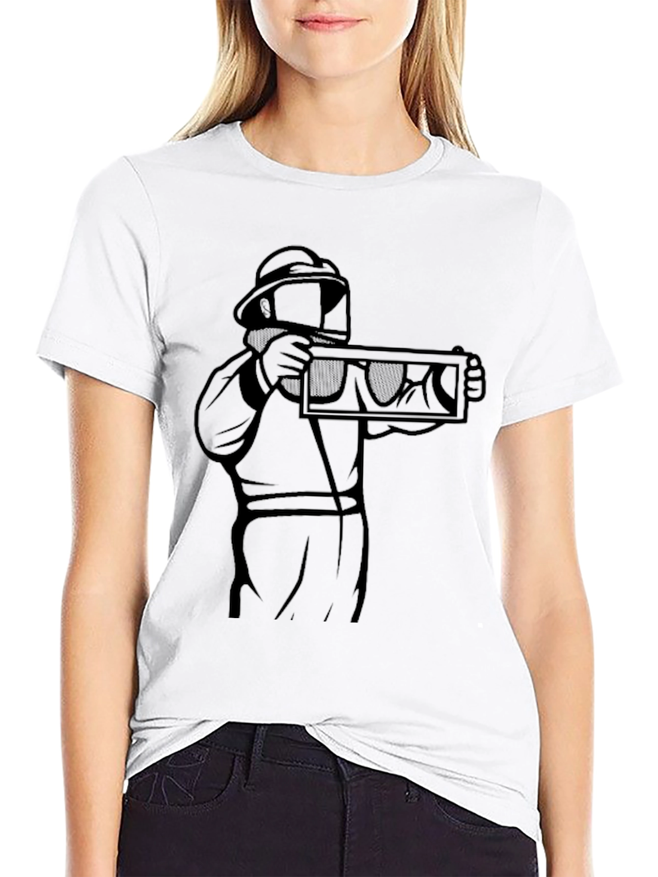 Beekeeper Graphic Tee - Honey Harvesting T-Shirt