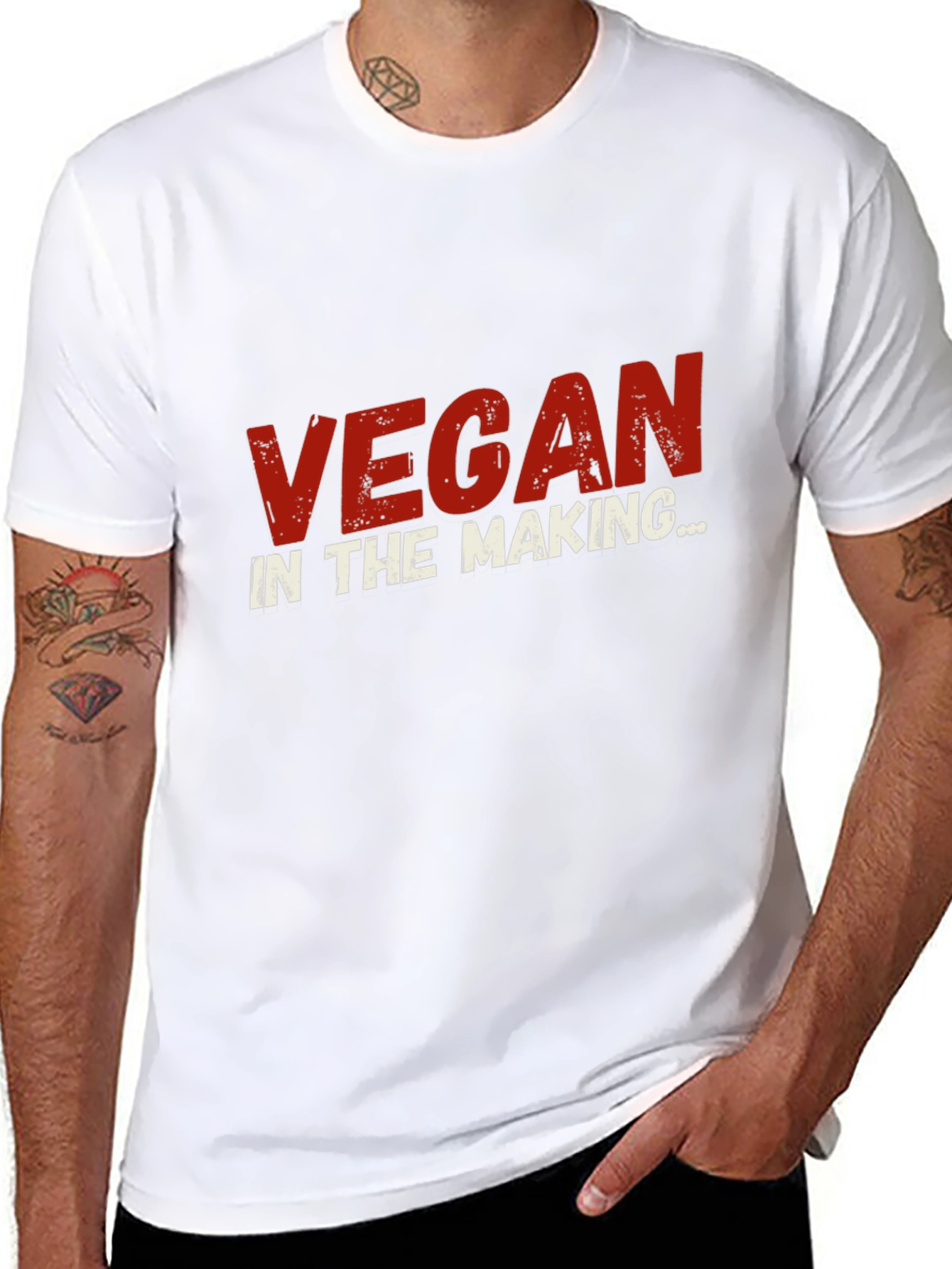 Vegan In The Making Black T-Shirt