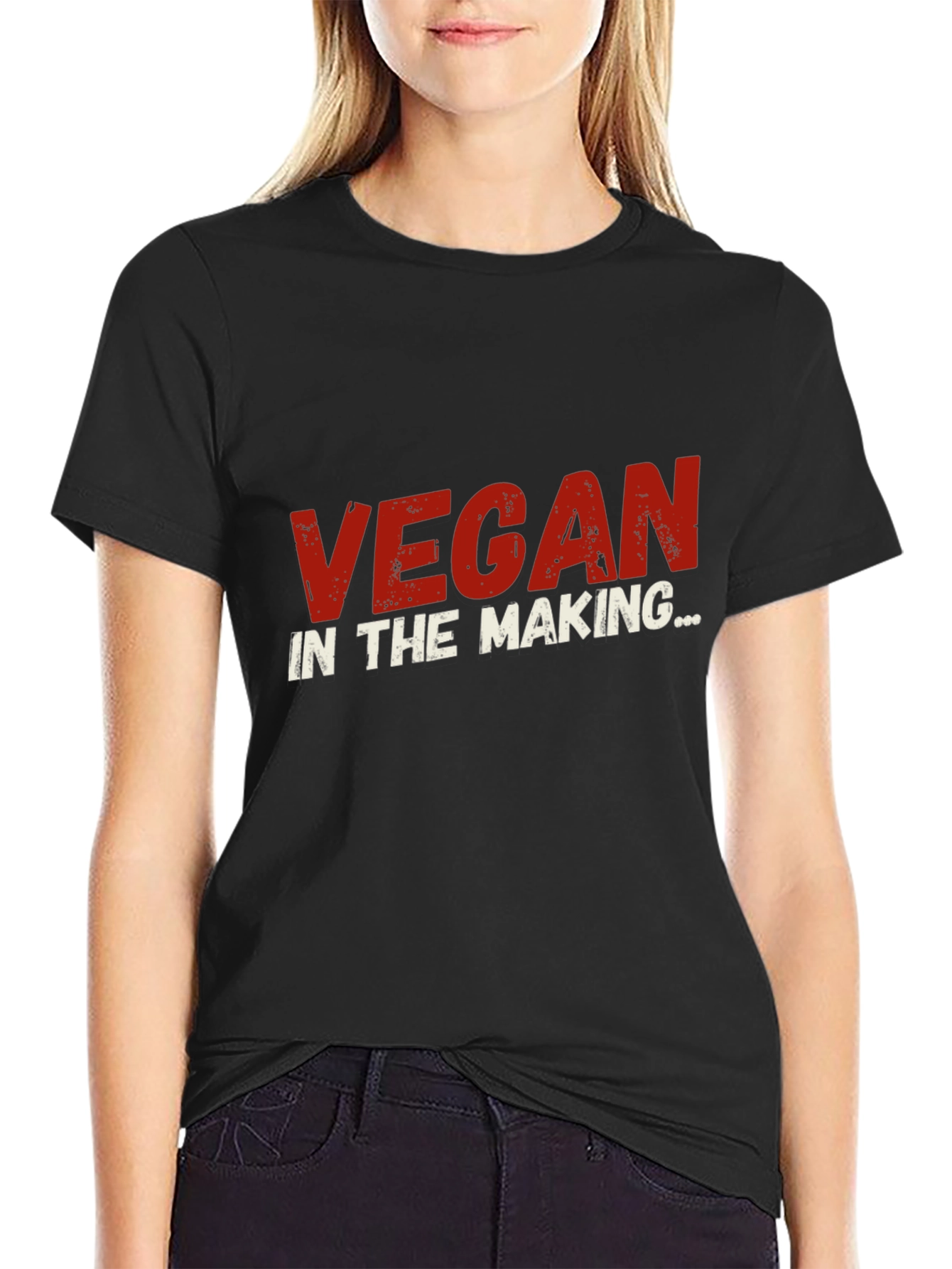 Vegan In The Making Black T-Shirt