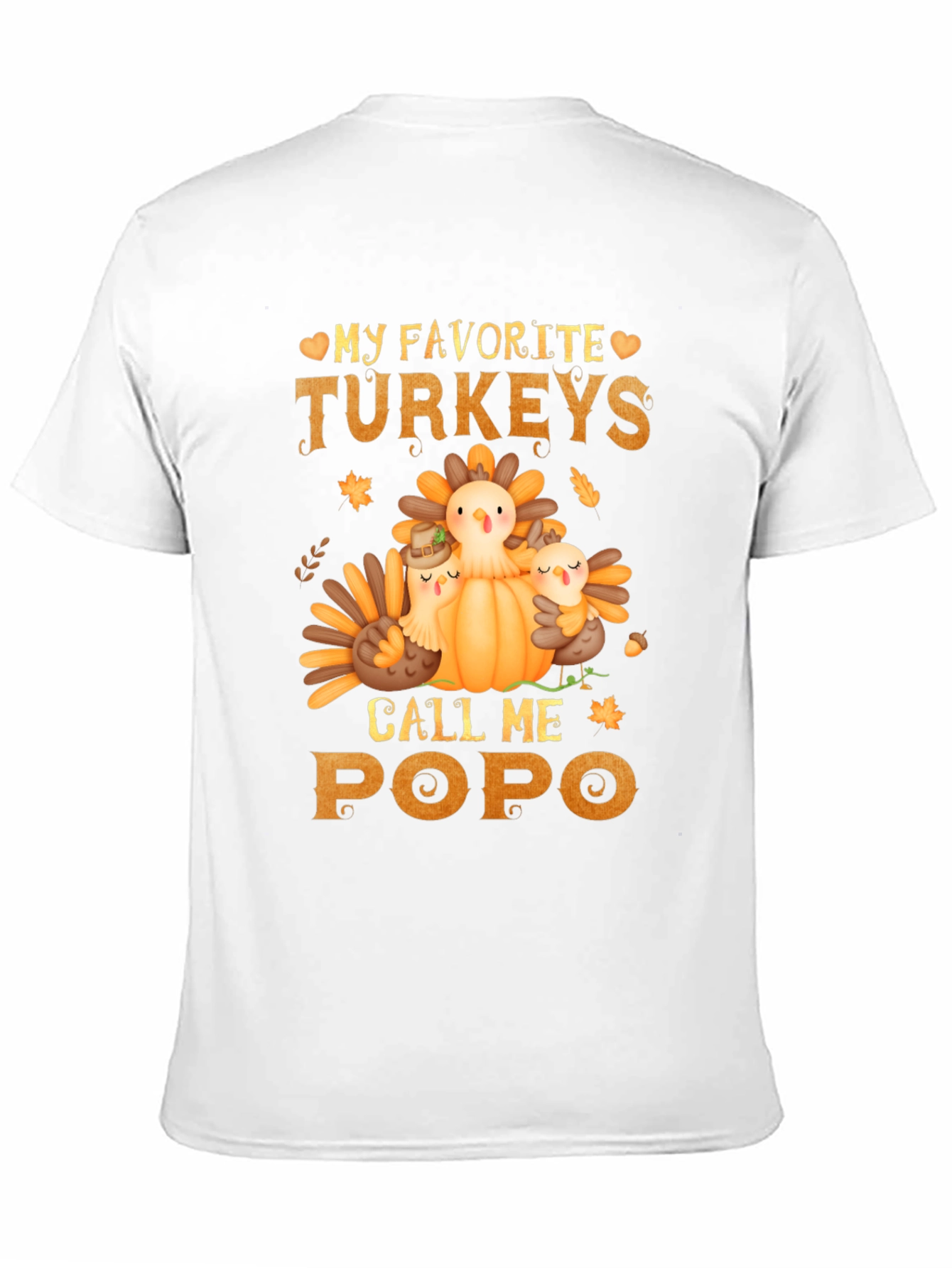 Thanksgiving Turkey Popo T-Shirt