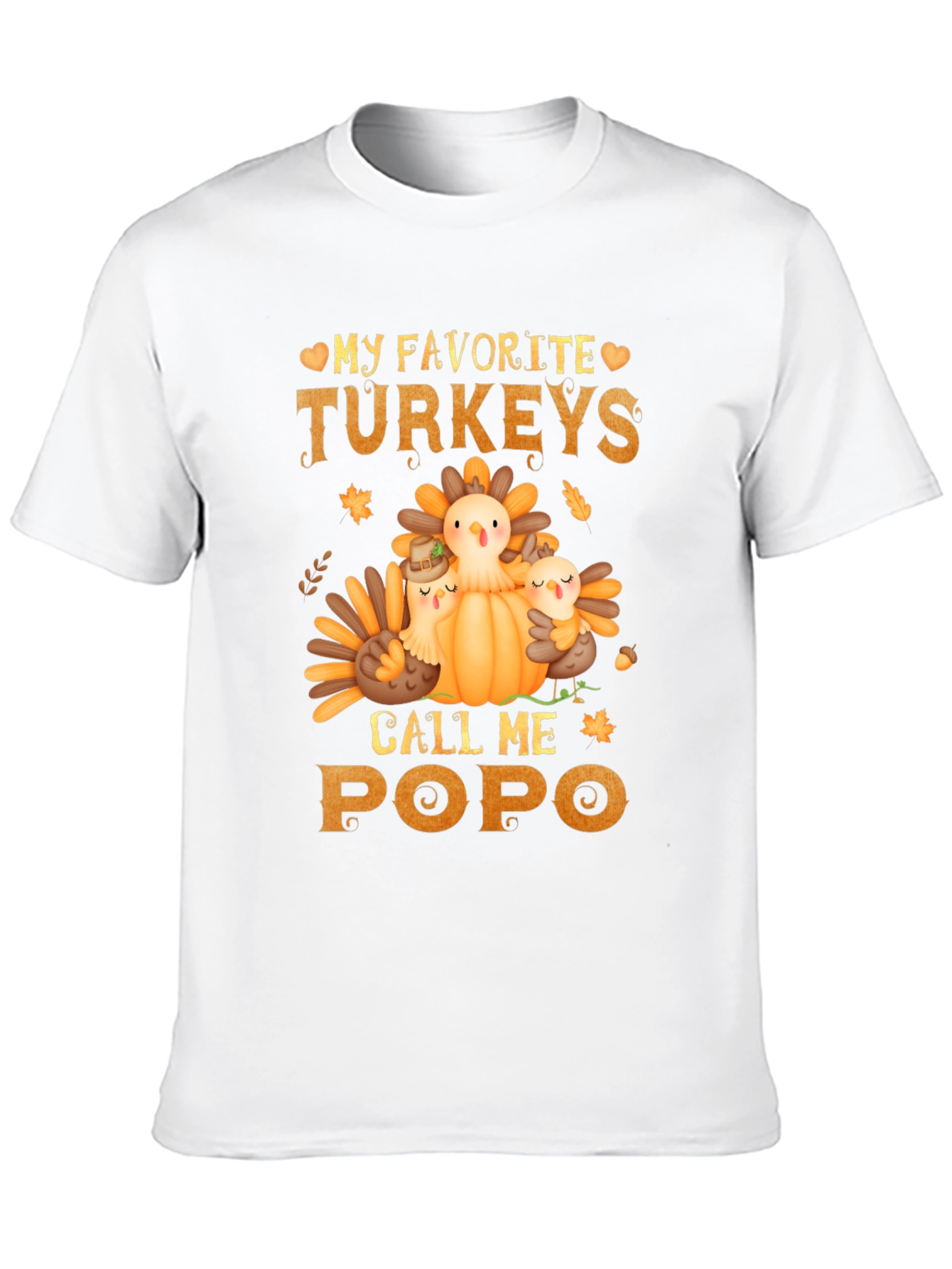 Thanksgiving Turkey Popo T-Shirt