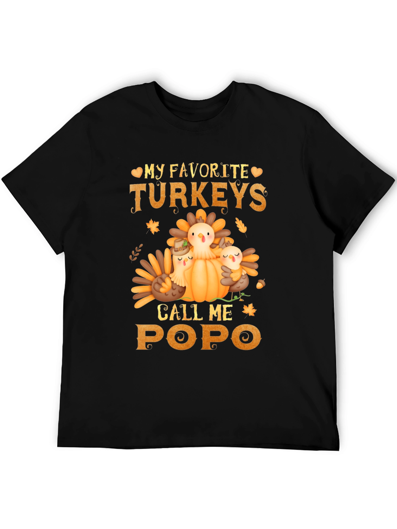 Thanksgiving Turkey Popo T-Shirt