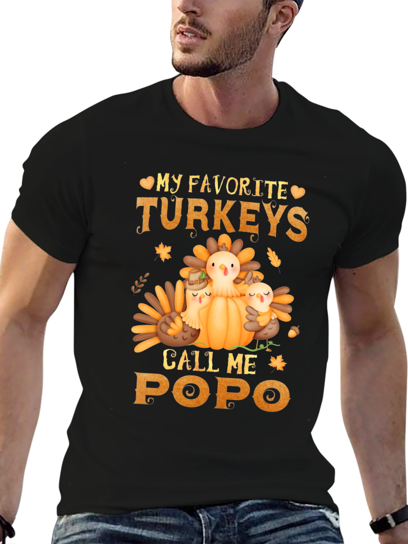 Thanksgiving Turkey Popo T-Shirt