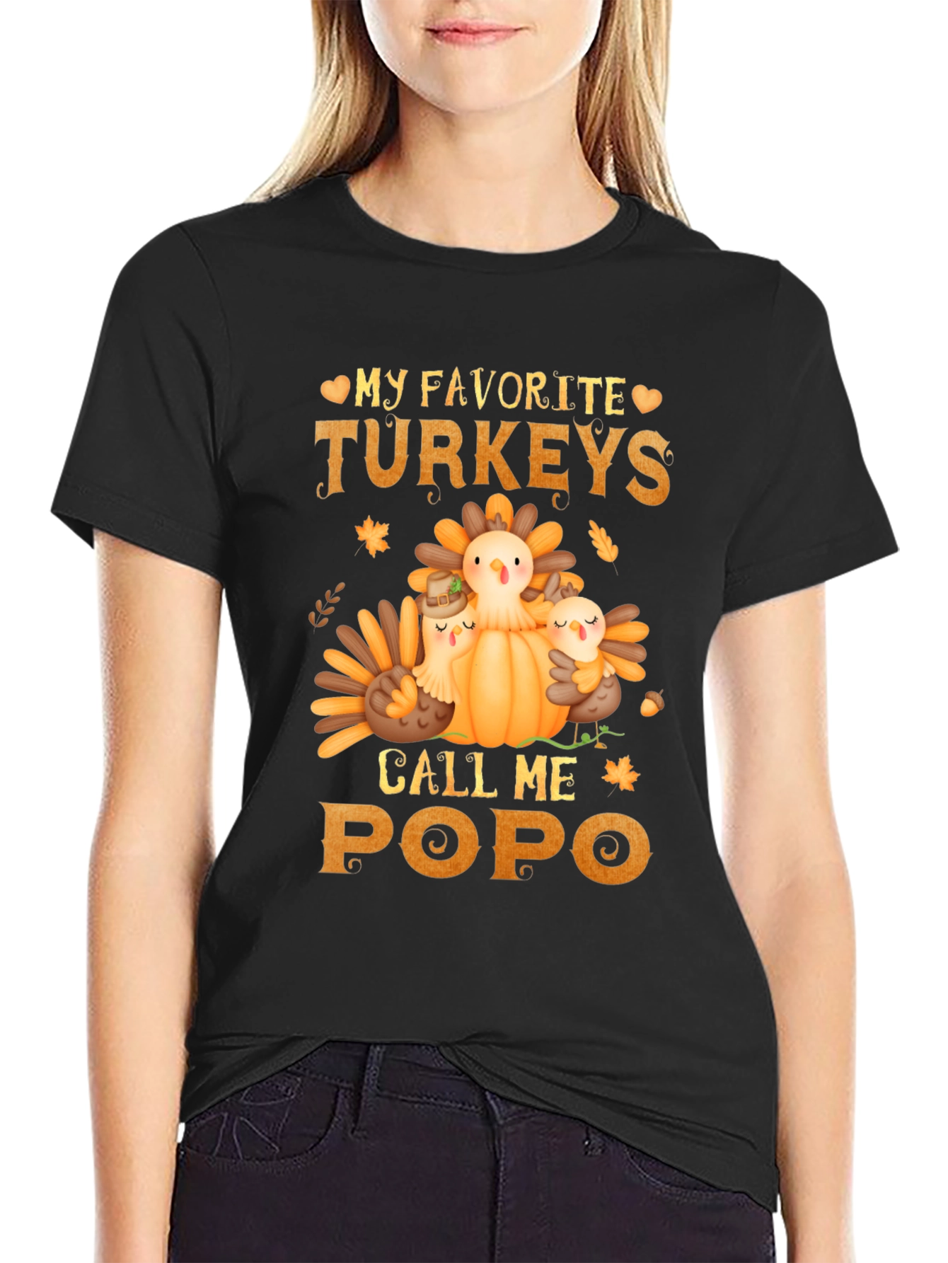 Thanksgiving Turkey Popo T-Shirt