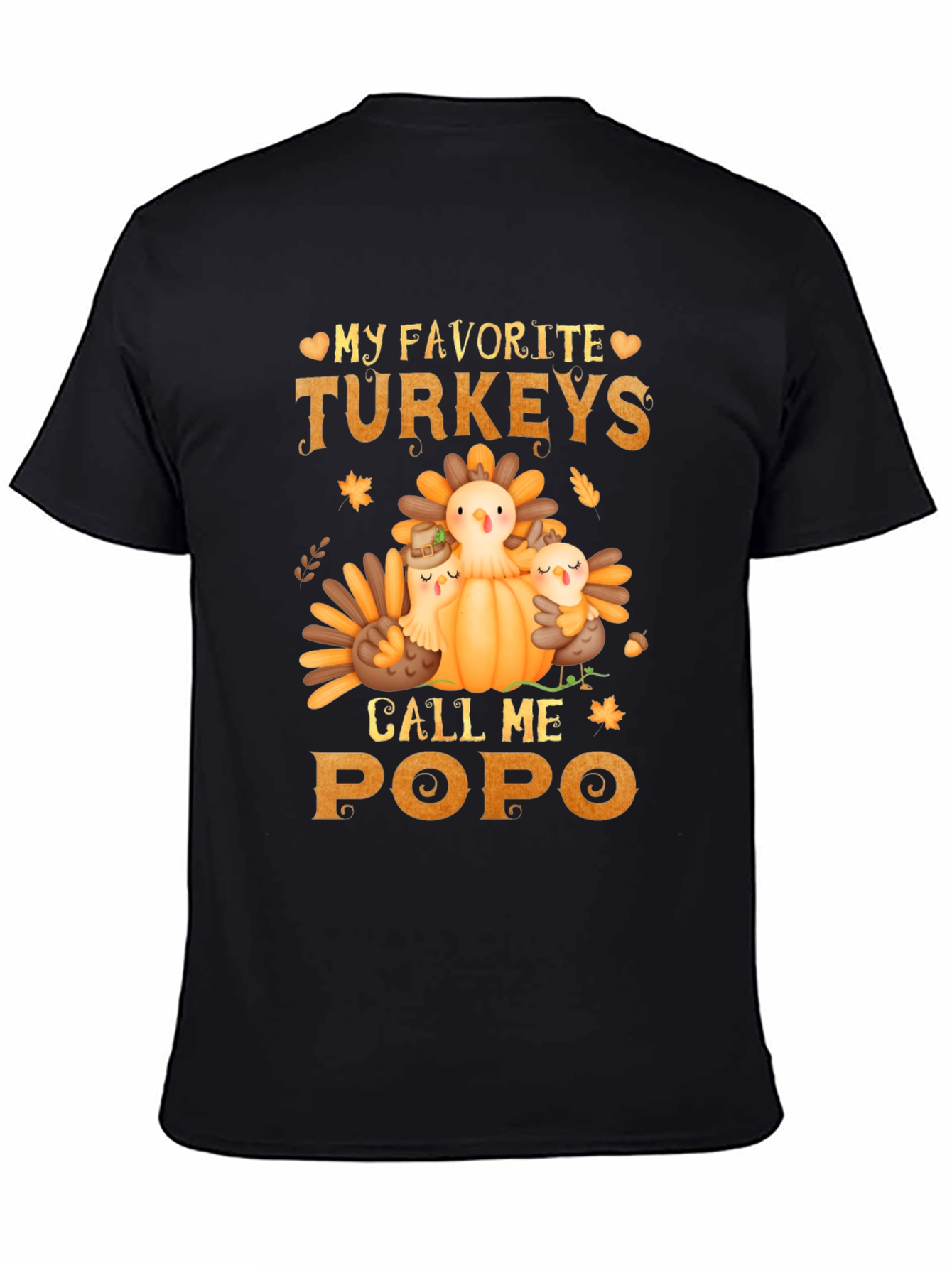 Thanksgiving Turkey Popo T-Shirt