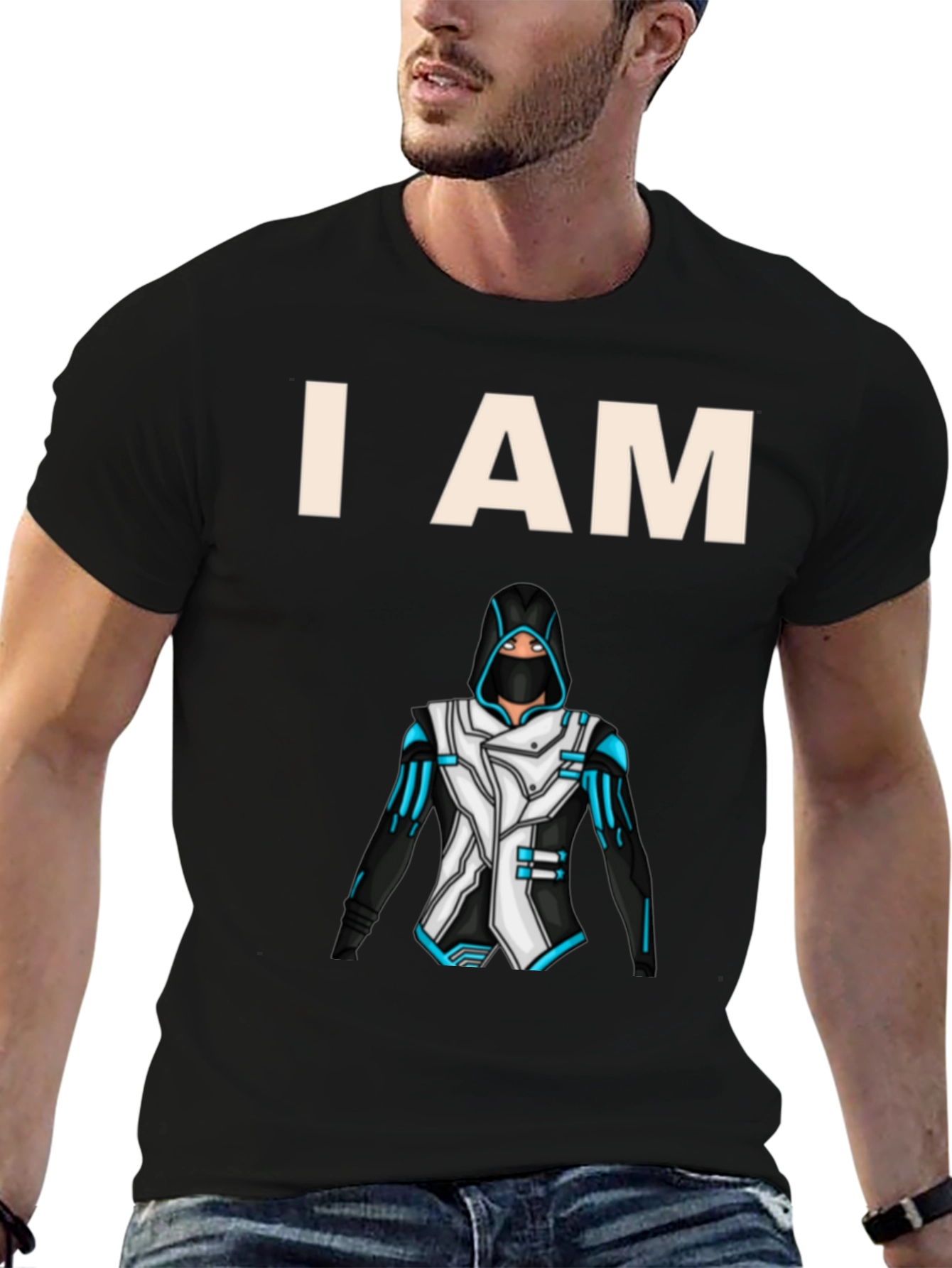 I AM Gamer T-Shirt Black Graphic Print