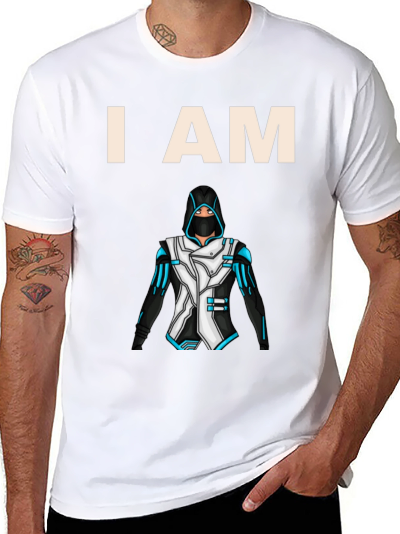 I AM Gamer T-Shirt Black Graphic Print