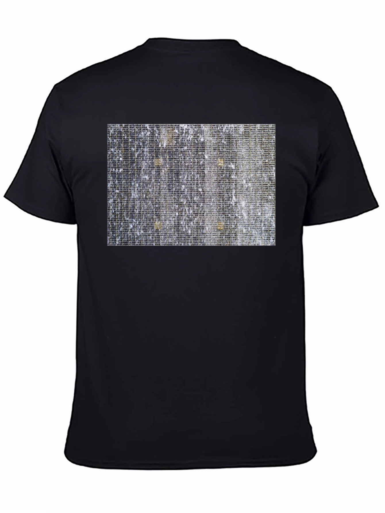 Abstract Patterned Black T-Shirt