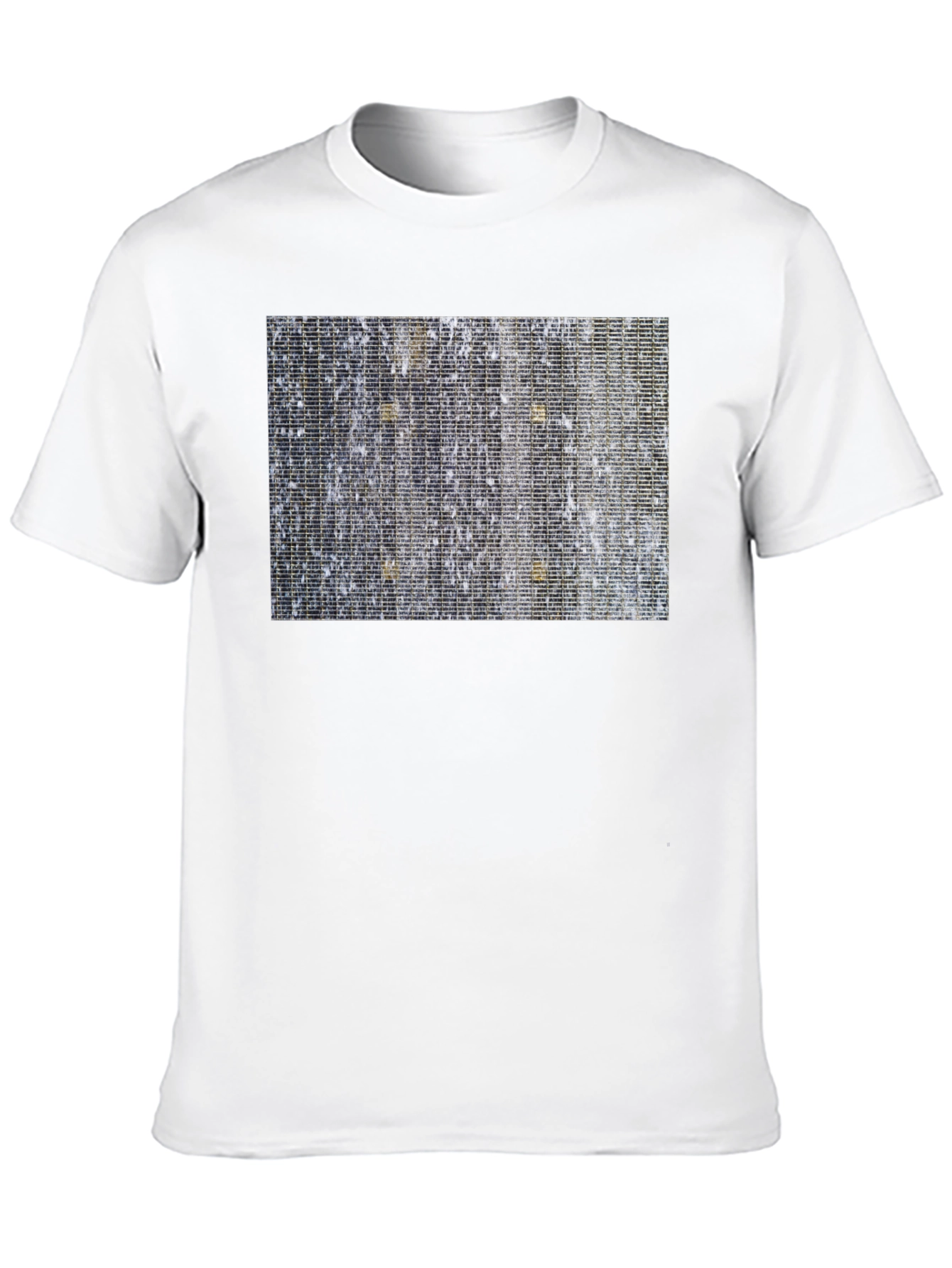 Abstract Patterned Black T-Shirt