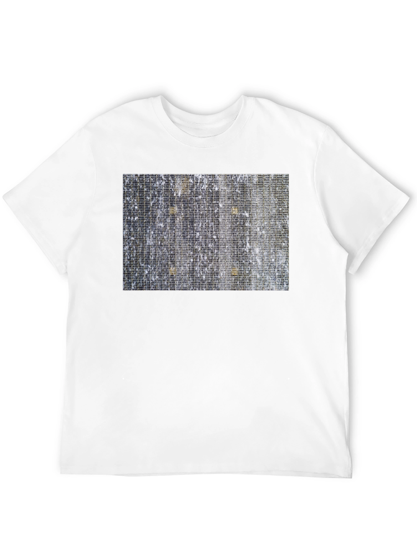Abstract Patterned Black T-Shirt