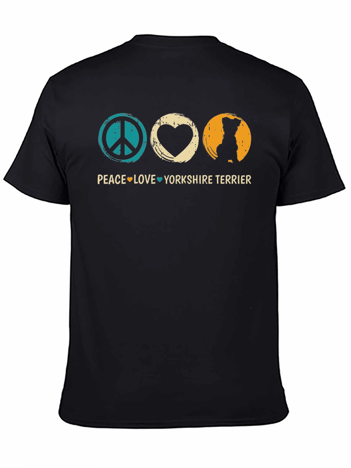 Peace Love Yorkshire Terrier Graphic Tee