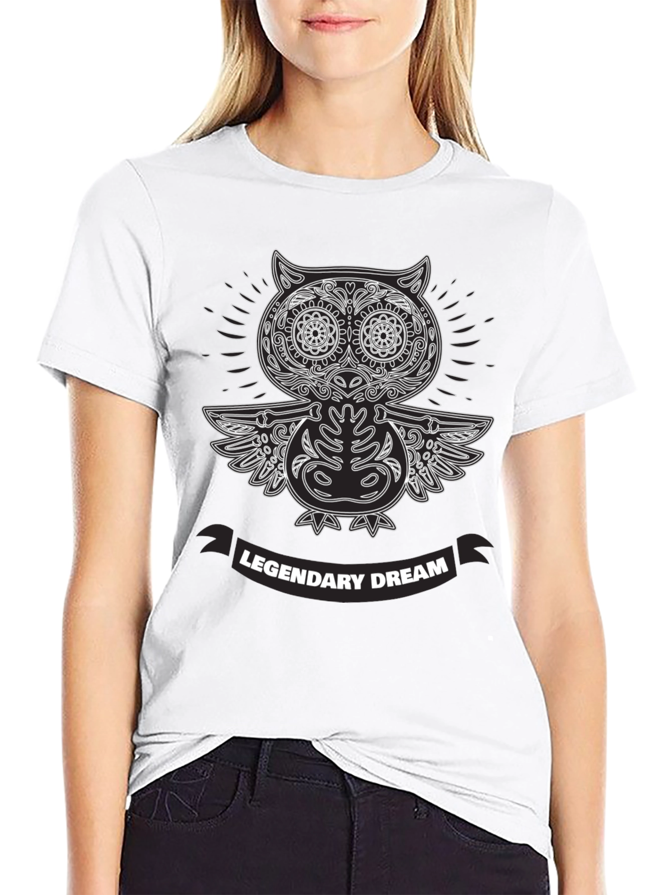 Legendary Dream Owl T-Shirt - Black