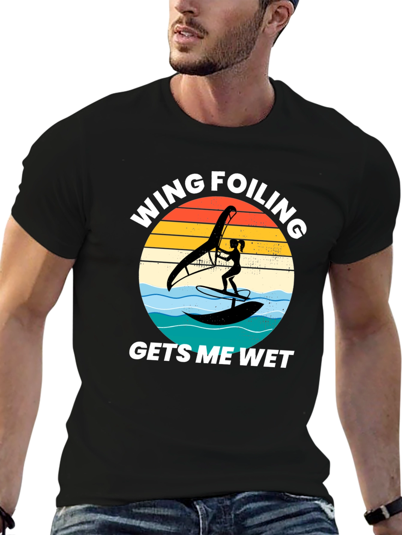 Wing Foiling Gets Me Wet T-Shirt