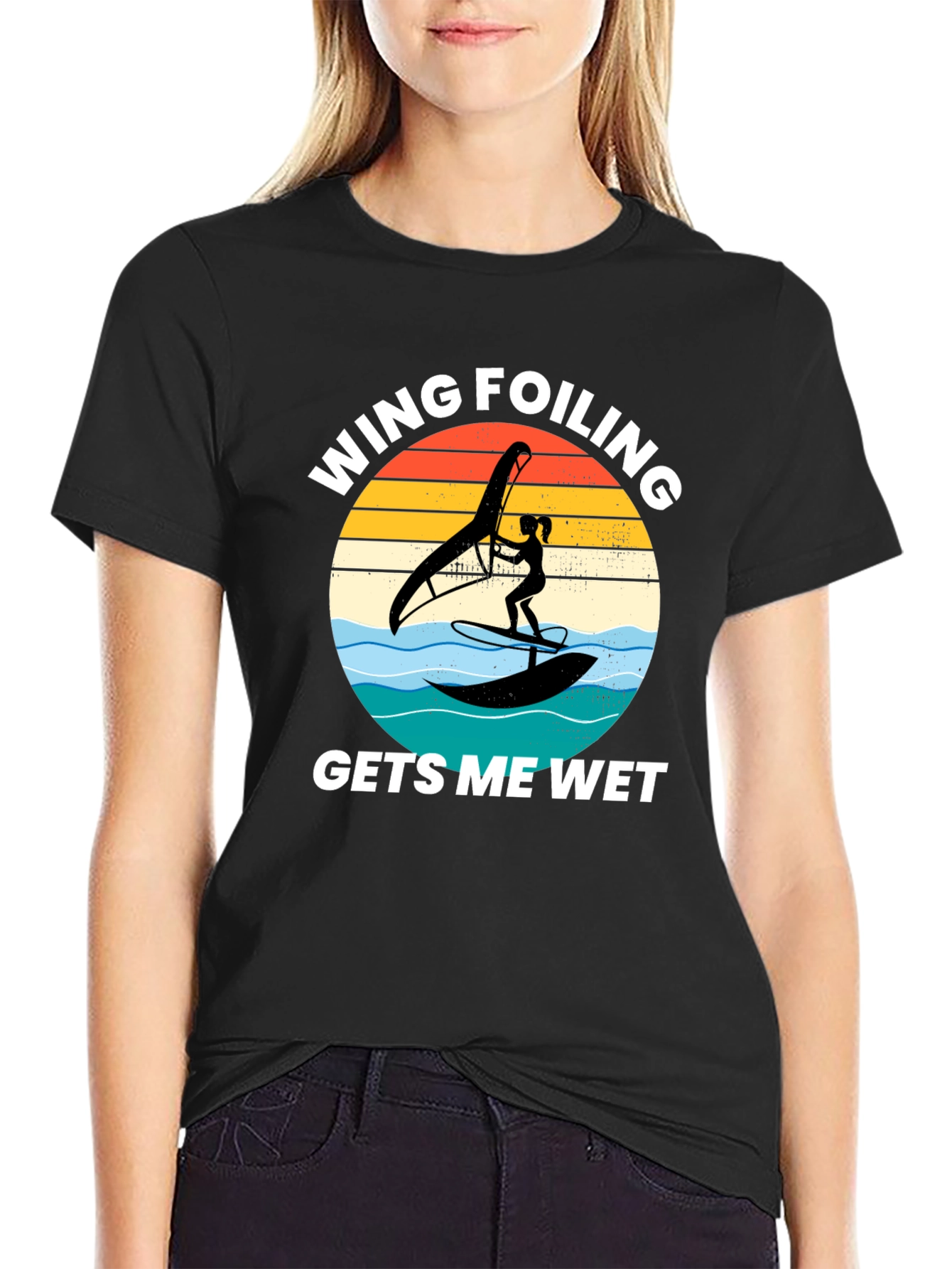 Wing Foiling Gets Me Wet T-Shirt