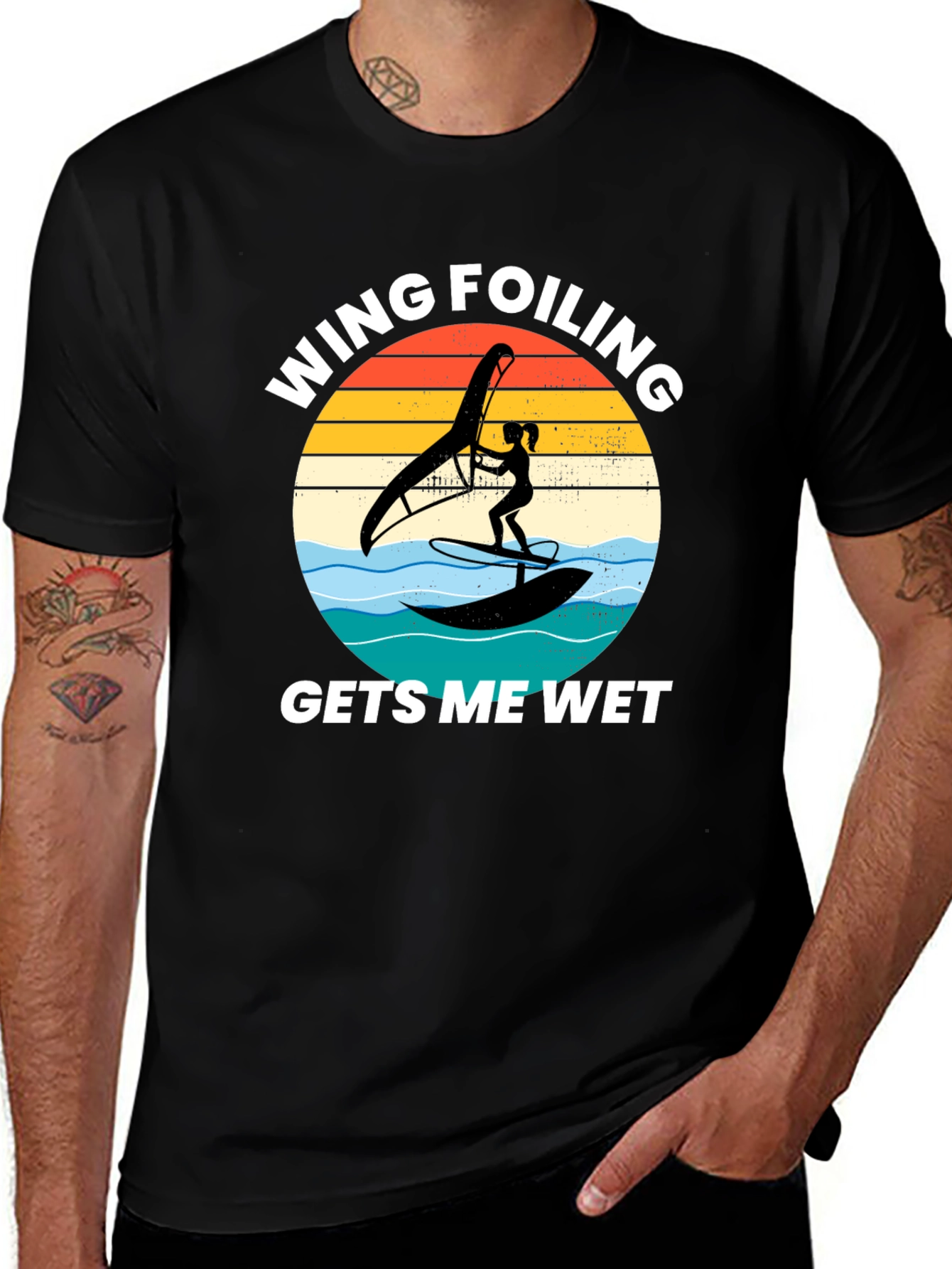 Wing Foiling Gets Me Wet T-Shirt