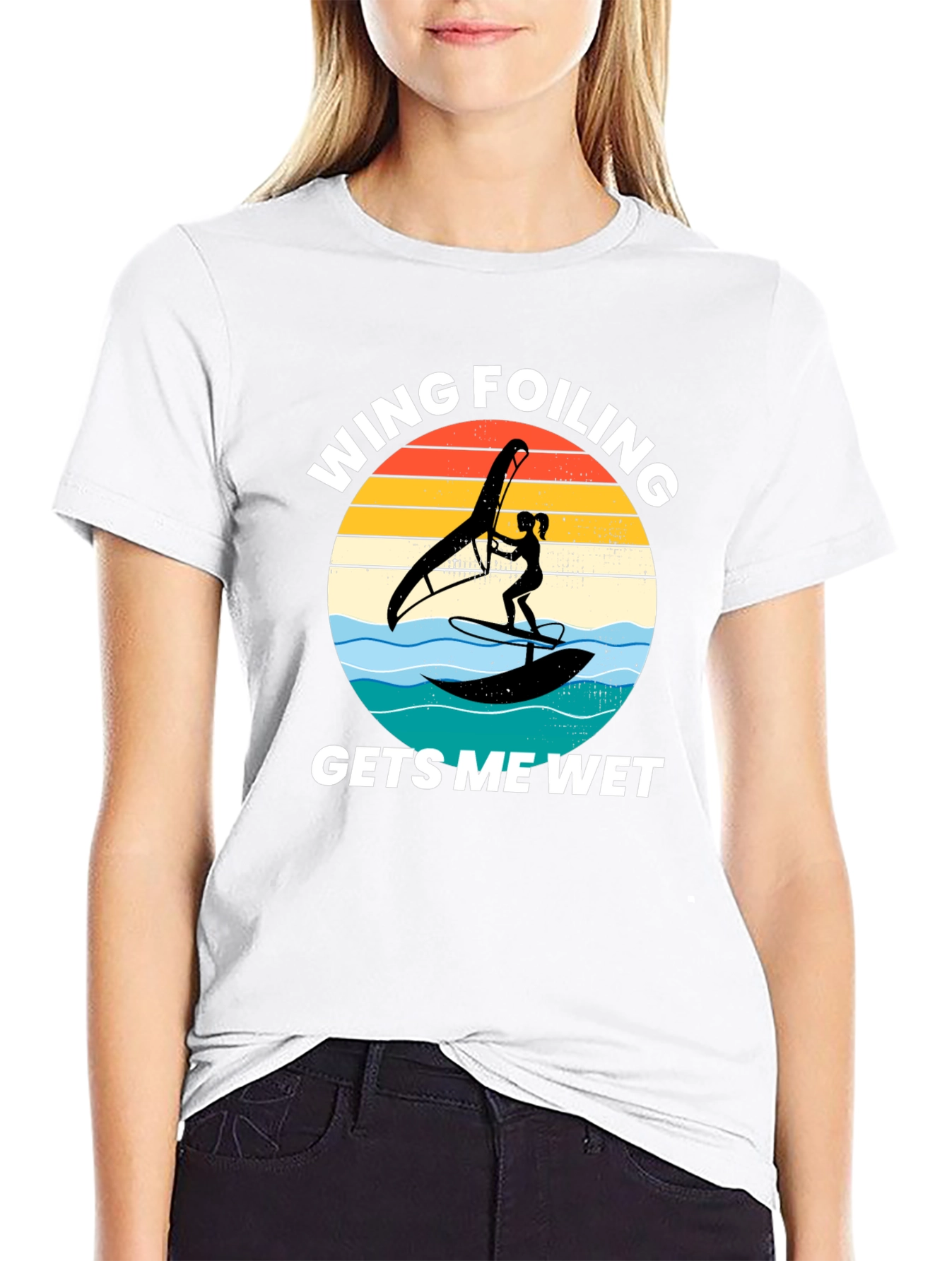 Wing Foiling Gets Me Wet T-Shirt