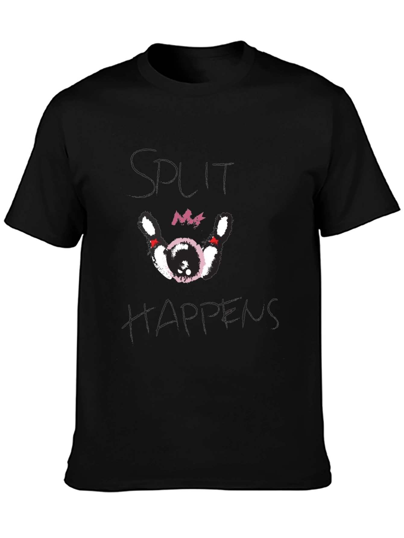 Split Happens Bowling T-Shirt - Black