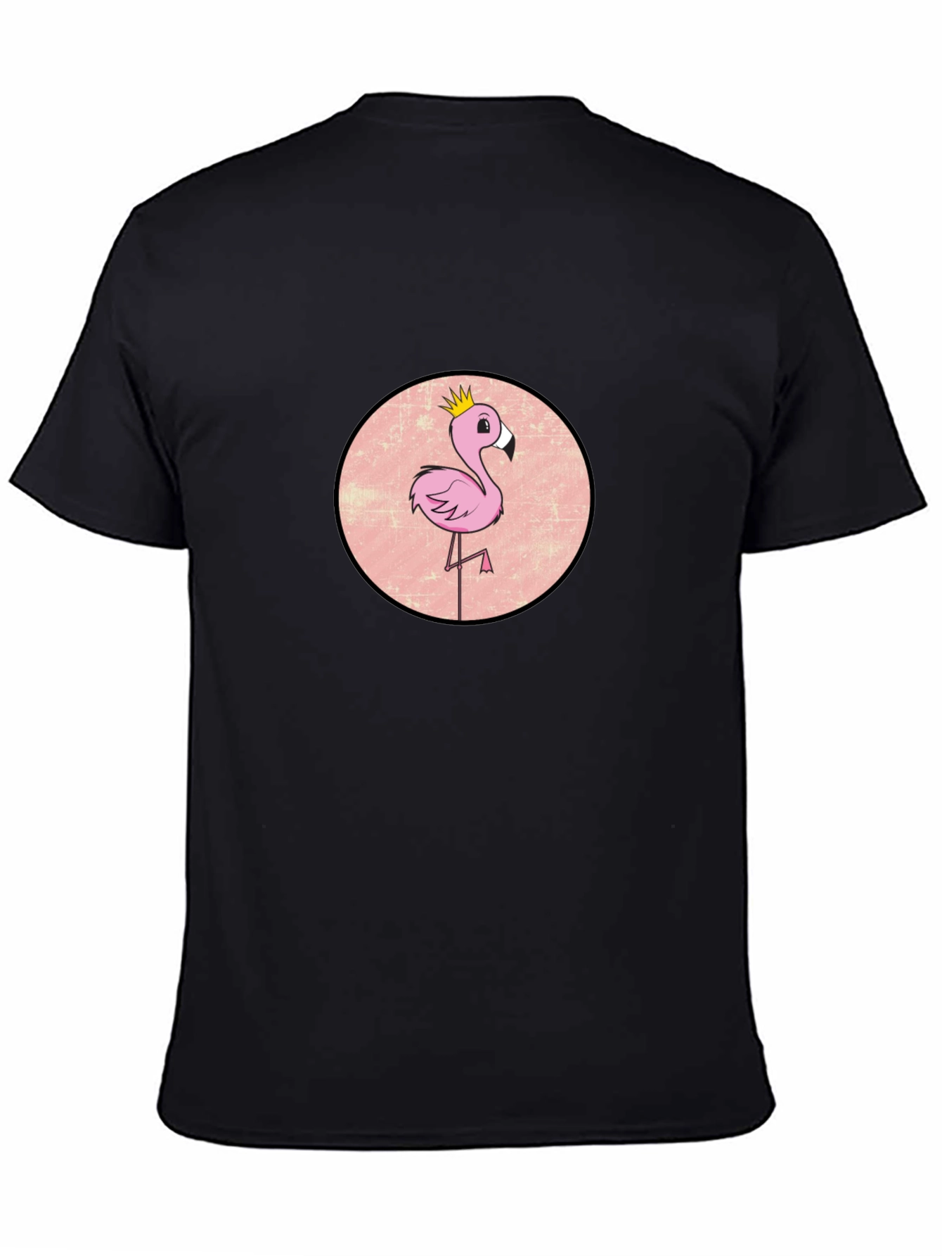 Flamingo King Graphic Tee - Black