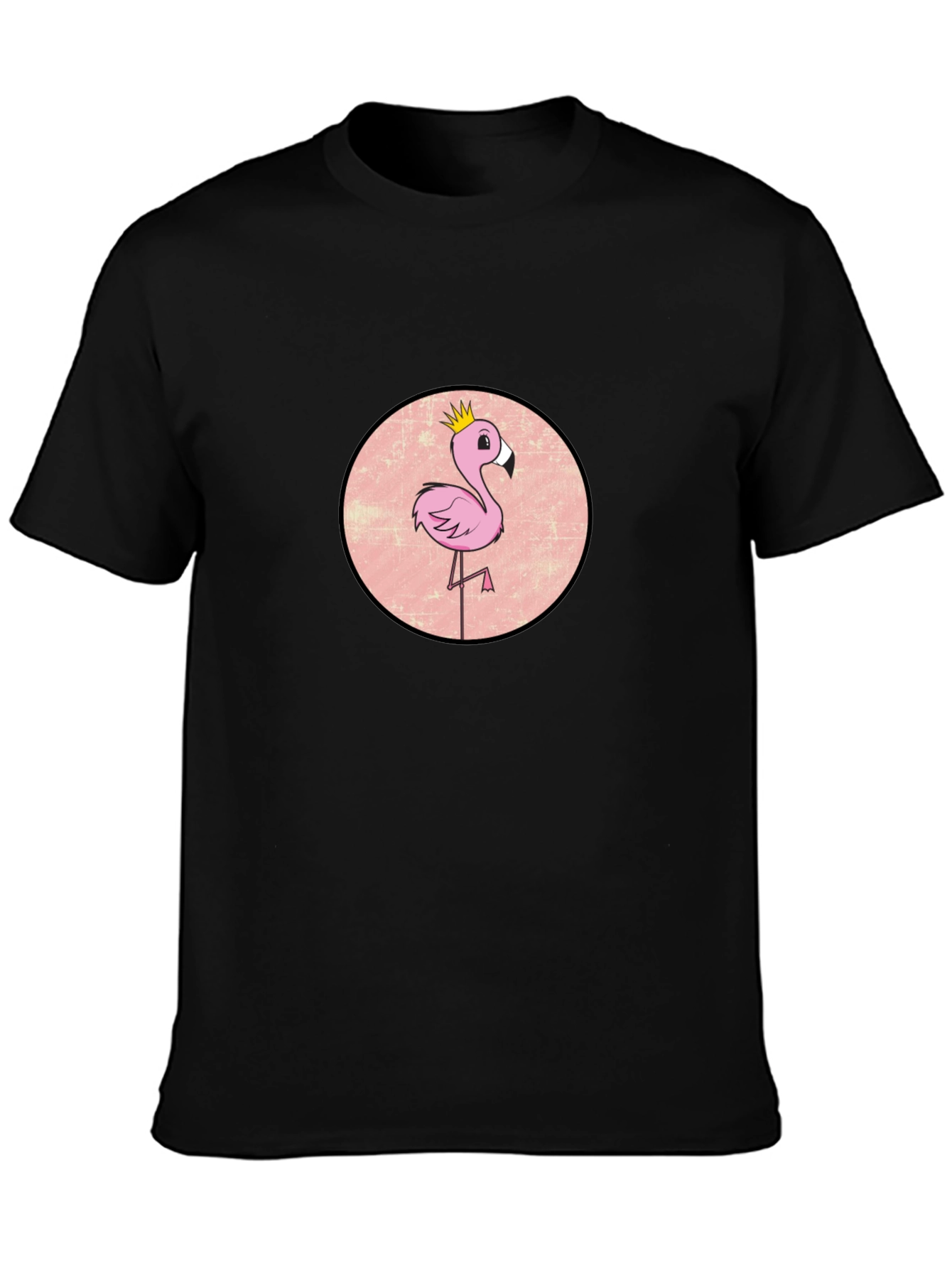 Flamingo King Graphic Tee - Black