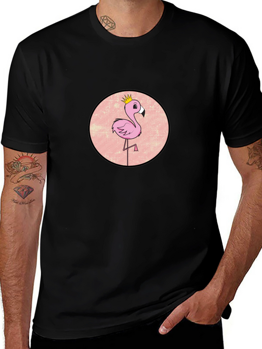 Flamingo King Graphic Tee - Black