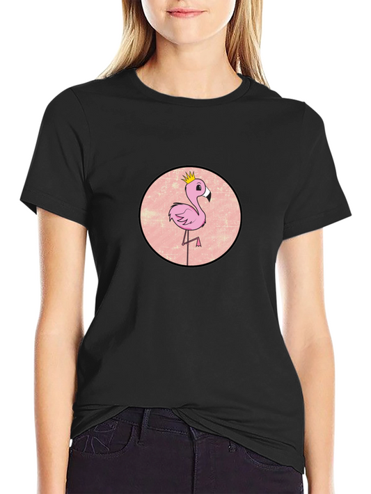 Flamingo King Graphic Tee - Black
